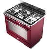 DeLonghi BS 965 MXR 90cm Dual Fuel Range Cooker, Red, A Rated