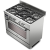 DeLonghi PRO 965 MXX 90cm Dual Fuel Range Cooker, Stainless Steel, A Rated