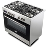 DeLonghi DEM 965 MXX 90cm Dual Fuel Range Cooker, Stainless Steel, A Rated