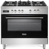 DeLonghi DEM 965 MXX 90cm Dual Fuel Range Cooker, Stainless Steel, A Rated