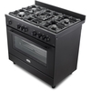 DeLonghi PRO 965 GAA 90cm Gas Range Cooker, Grey, A Rated