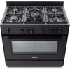 DeLonghi PRO 965 GAA 90cm Gas Range Cooker, Grey, A Rated