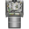 Liebherr CBNste 8872 American Fridge Freezer, Silver, E Rated,  Plumbed