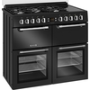 Leisure CC100F521K Chefmaster 100cm Dual Fuel Range Cooker, Black, A Rated