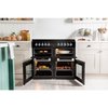 Leisure CC100F521K Chefmaster 100cm Dual Fuel Range Cooker, Black, A Rated
