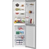 Beko CCFM4582S Frost Free Fridge Freezer, 50/50, Silver, E Rated