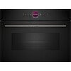 Bosch CEG732XB1B Series 8 Built-In Microwave with Grill, Black