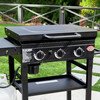 Char-Griller CG30354225 Flat Iron� 3 Burner Gas Griddle / Plancha (no regulator), Black