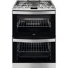AEG CGB6131ACM Gas Cooker with Double Oven, Stainless Steel, A Rated