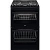 AEG CGX1130ACB Gas Cooker with Double Oven, Black, A Rated