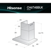 Hisense CH6T14BBUK 60cm Chimney Cooker Hood, Black, A Rated