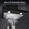 Hisense CH6T14BBUK 60cm Chimney Cooker Hood, Black, A Rated