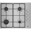 Beko CIHYG21SX 61cm 4 Burner Gas Hob, Stainless Steel