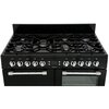Leisure CK100F232K Cookmaster 100cm Dual Fuel Range Cooker, Black, A Rated
