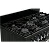 Leisure CK100F232K Cookmaster 100cm Dual Fuel Range Cooker, Black, A Rated