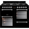 Leisure CK100F232K Cookmaster 100cm Dual Fuel Range Cooker, Black, A Rated
