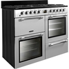 Leisure CK100F232S Cookmaster 100cm Dual Fuel Range Cooker, Silver, A Rated