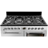Leisure CK100F232S Cookmaster 100cm Dual Fuel Range Cooker, Silver, A Rated