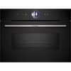 Bosch CMG7361B1B Series 8 Compact Oven with Microwave Function, Black