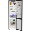 Beko CNG5603VG Frost Free Fridge Freezer, 70/30, Grey, D Rated