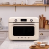 Smeg COF01CRUK 10 in 1 Multifunction Countertop Oven with Steam & Air Fry, Cream