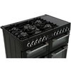 Leisure CS100F520K Cuisinemaster 100cm Dual Fuel Range Cooker, Black, A Rated
