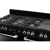 Leisure CS110F722K Cuisinemaster 110cm Dual Fuel Range Cooker, Black, A Rated