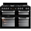 Leisure CS110F722K Cuisinemaster 110cm Dual Fuel Range Cooker, Black, A Rated