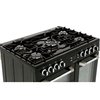 Leisure CS90F530K Cuisinemaster 90cm Dual Fuel Range Cooker, Black, A Rated