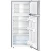 Liebherr CTele 2131 Low Frost Fridge Freezer, 80/20, Silver, E Rated