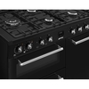 Smeg CX103GMBL Concert 100cm Dual Fuel Range Cooker, Black, A Rated
