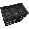 Smeg CX103GMBL Concert 100cm Dual Fuel Range Cooker, Black, A Rated