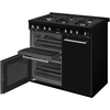 Smeg CX103GMBL Concert 100cm Dual Fuel Range Cooker, Black, A Rated