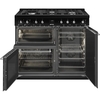 Smeg CX103GMBL Concert 100cm Dual Fuel Range Cooker, Black, A Rated