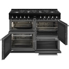 Smeg CX113GMBL Concert Classic  110cm Dual Fuel Range Cooker, Black, A Rated