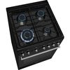 Smeg CX61GMBL Concert Dual Fuel Cooker with Single Oven, Black, A Rated