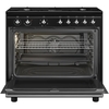 Smeg CX91GMBL Concert 90cm Dual Fuel Range Cooker, Black, A Rated