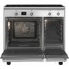Smeg CX92IM Concert 90cm Induction Range Cooker, Stainless Steel, A Rated