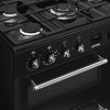 Smeg CX93GMBL Concert 90cm Dual Fuel Range Cooker, Black, A Rated