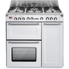 DeLonghi D3VR 908-DF/WH Vintage 90cm Dual Fuel Range Cooker, White, A Rated