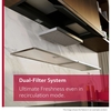 Neff D85XCC2S0B N50 Integrated Cooker Hood, Black, B Rated