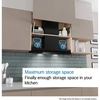 Bosch DBB83BC60B Series 2 Integrated Cooker Hood, Black, D Rated
