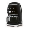 Smeg DCF02BLUK Retro Coffee Machine, Black