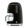 Smeg DCF02BLUK Retro Coffee Machine, Black