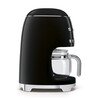Smeg DCF02BLUK Retro Coffee Machine, Black