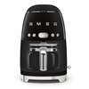 Smeg DCF02BLUK Retro Coffee Machine, Black