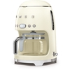 Smeg DCF02CRUK Retro Coffee Machine, Cream