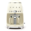 Smeg DCF02CRUK Retro Coffee Machine, Cream