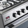 DeLonghi DDC 606-DF Modern Dual Fuel Cooker with Double Oven, Stainless Steel, A Rated