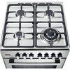 DeLonghi DDC 606-DF Modern Dual Fuel Cooker with Double Oven, Stainless Steel, A Rated